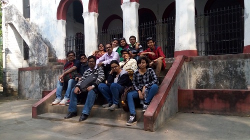Our team member at Old temple near Sankar Roy chowdhary's house