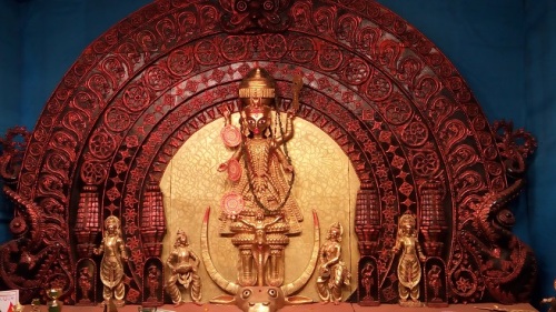Kali Maa Idol at Madhyamgram Chowmatha